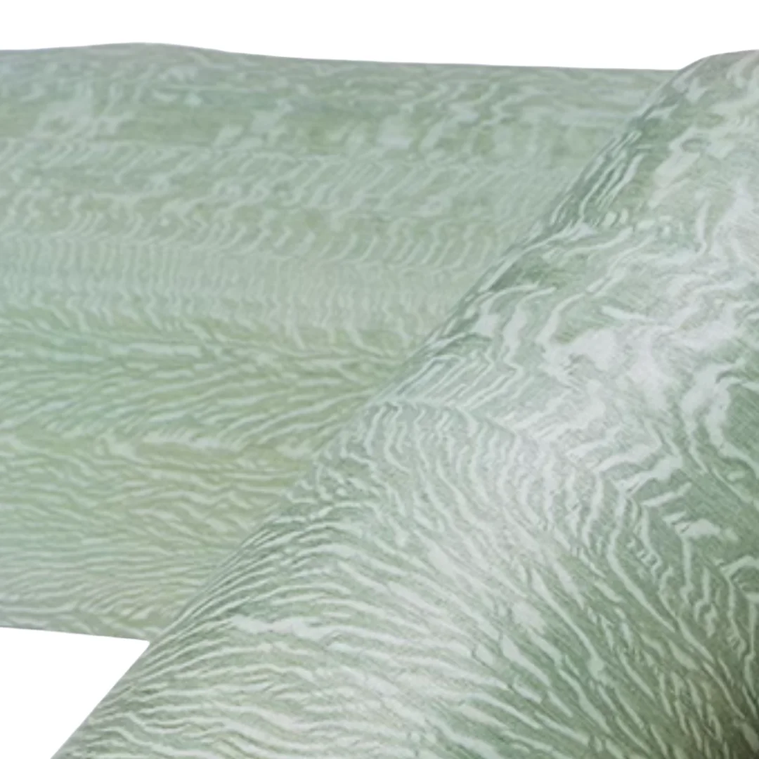 L:2.5meters Width:180mm T:0.25mm Apple green natural tiger wood veneer Furnishings Home Decor DIY Projects Guitar Finishes