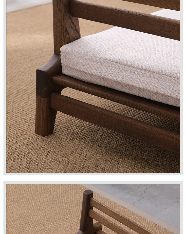 Japanese Style Solid Wood Tatami Chair Tea Room Backrest Chairs Mortise Tenon Bay Window Seat Including Cushion Home Furniture