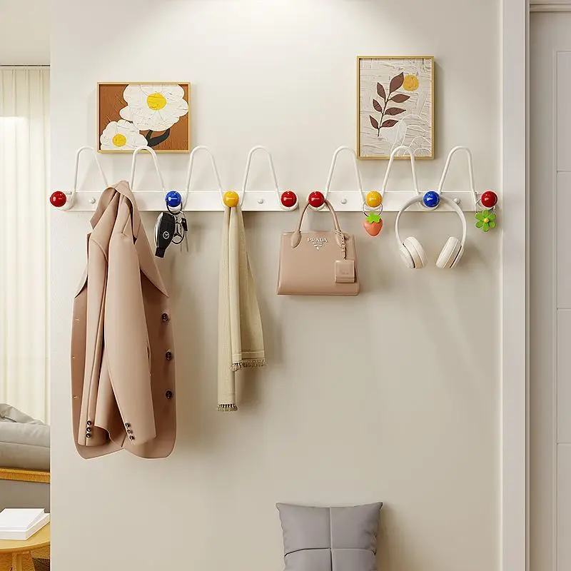 Nordic Coat Racks Household Wall Hanging Coat Racks Luxury Metal Cute Rack Interior Storage Holders Living Room Furniture