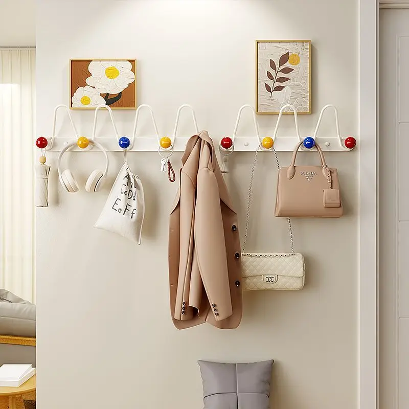Nordic Coat Racks Household Wall Hanging Coat Racks Luxury Metal Cute Rack Interior Storage Holders Living Room Furniture