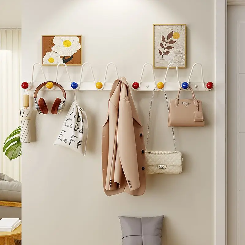 Nordic Coat Racks Household Wall Hanging Coat Racks Luxury Metal Cute Rack Interior Storage Holders Living Room Furniture