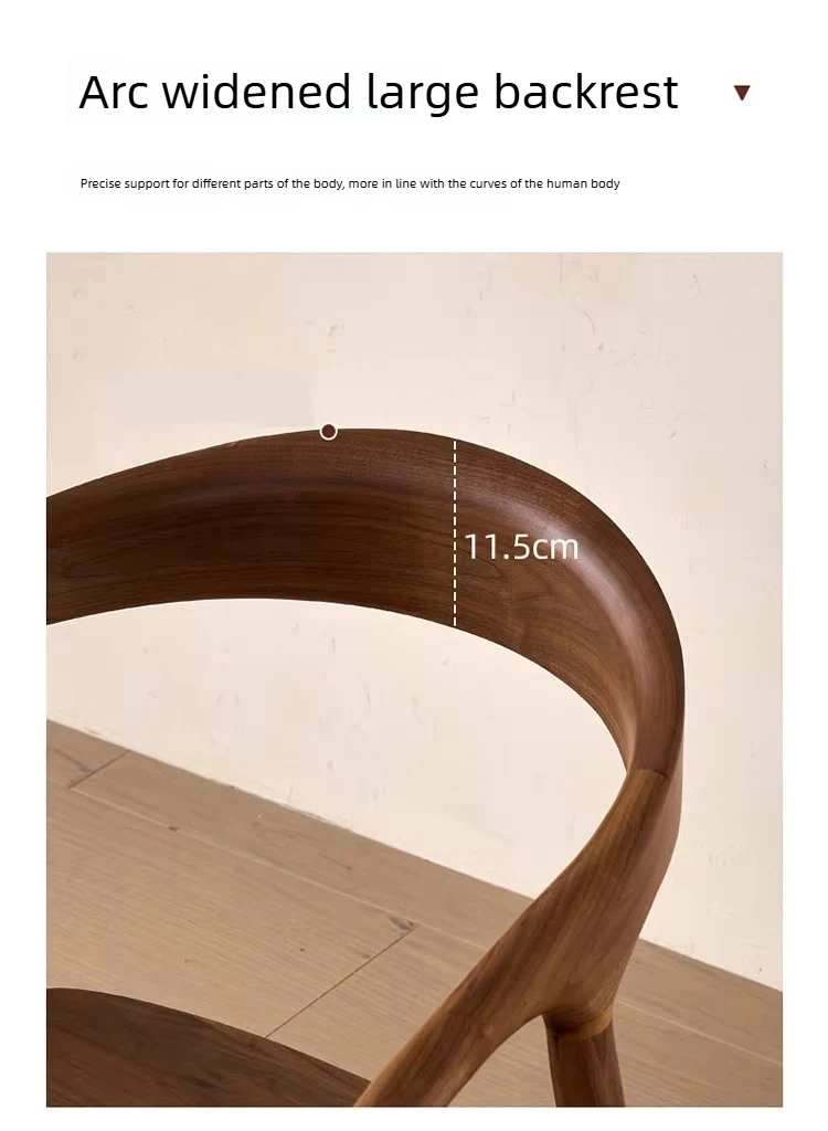 Wood Modern Dining Chairs Nordic Outdoor Luxury Home Dining Chairs Modern Arm Nordic Chaises Salle Manger Outdoor Furniture
