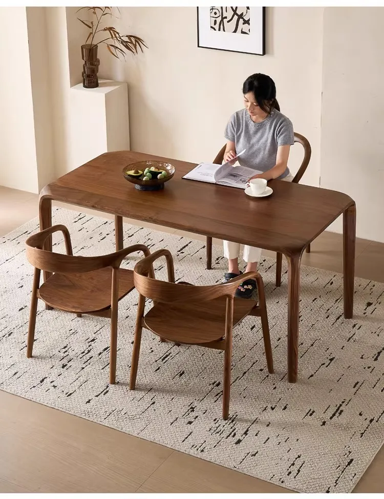 Wood Modern Dining Chairs Nordic Outdoor Luxury Home Dining Chairs Modern Arm Nordic Chaises Salle Manger Outdoor Furniture