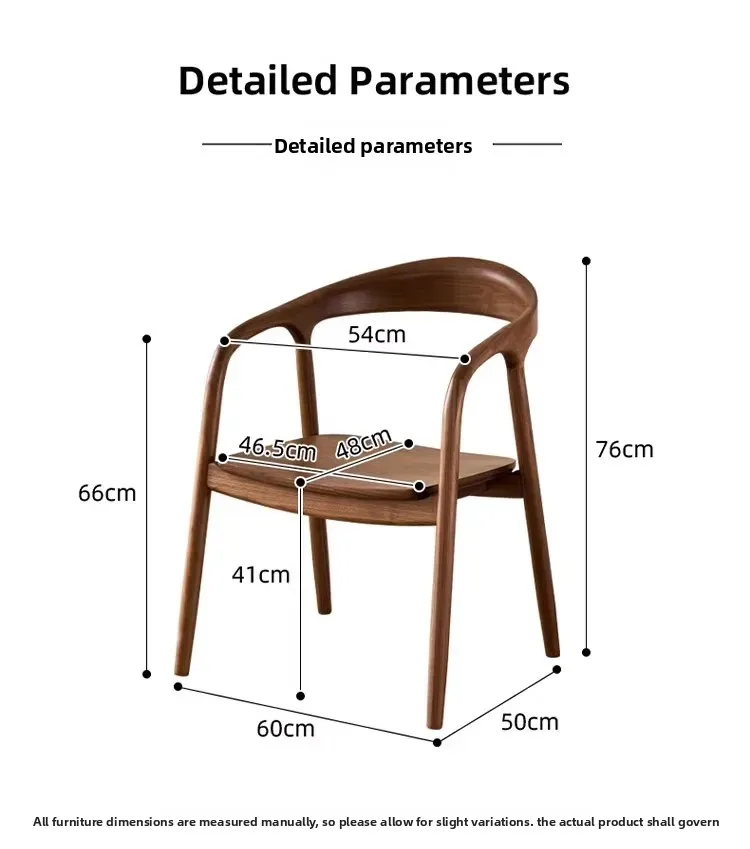 Wood Modern Dining Chairs Nordic Outdoor Luxury Home Dining Chairs Modern Arm Nordic Chaises Salle Manger Outdoor Furniture