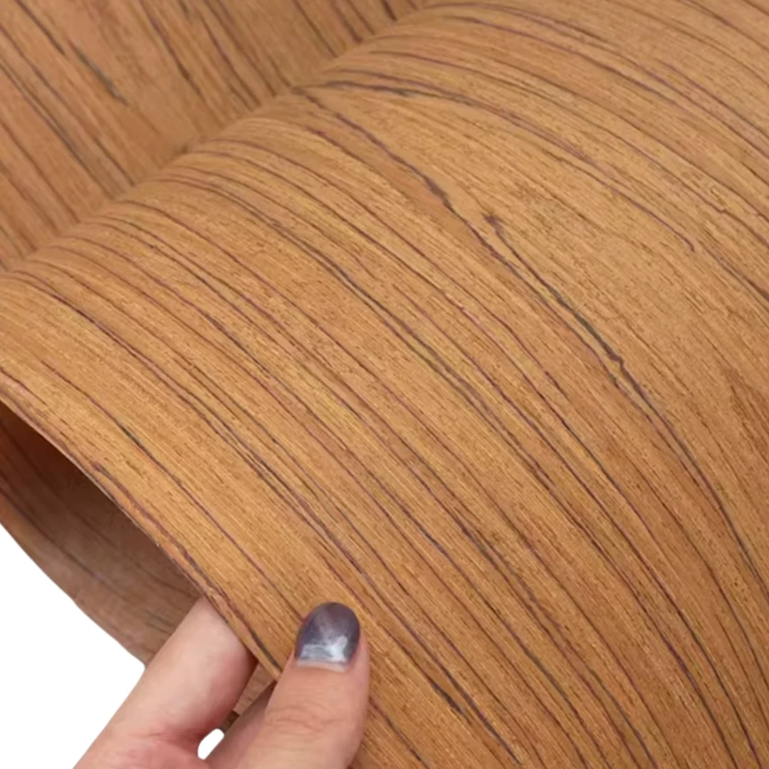 Size:2.5x0.58m Thick:0.2mm Tech Wood Teak Pattern Thin skin Wood Veneer Furniture Cabinet Decoration Floorcovering Veneer