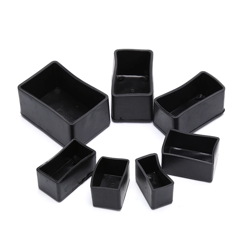 8pcs Rectangle Silicone Chair Leg Caps Non-slip Table Foot Cover Socks Protector Hot Sale New Arrival