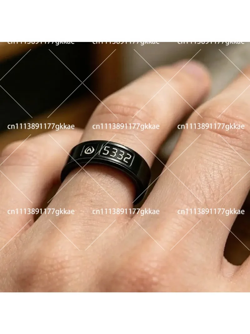 Digital Prayer Counter Ring with Vibration Alert, IP68 Waterproof, Compact Size for Islamic Worship Tracking