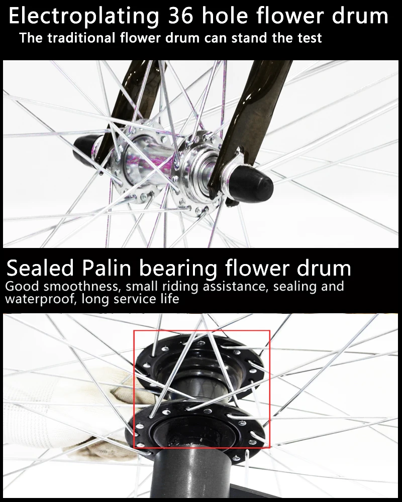24 Inch Speed Shift Adult Tricycle Pedal Powered Three‑Wheel Bicycle For Elderly Daily Shopping Short Distance Travel Use