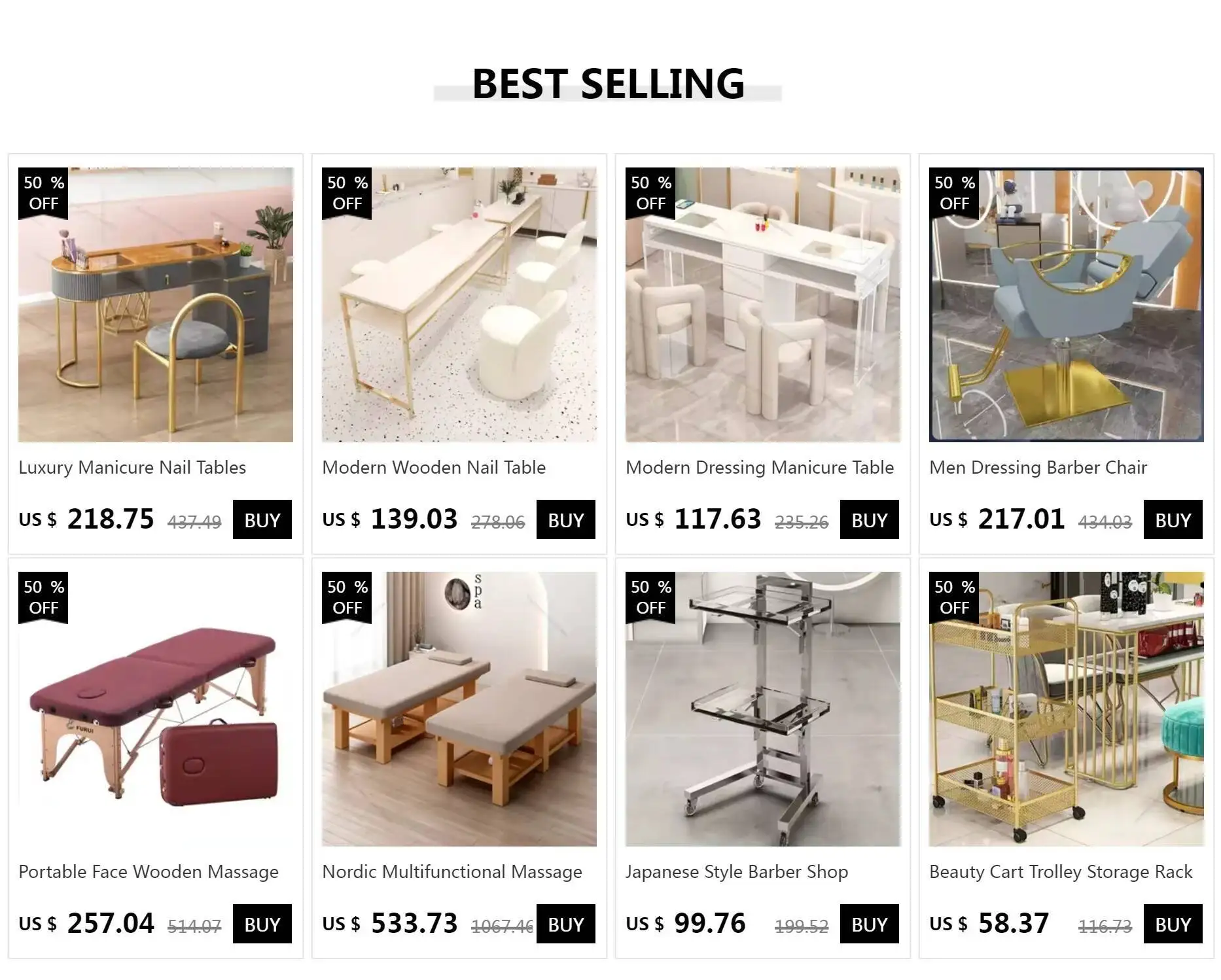 Japanese Style Barber Shop Trolley Storable Simplicity Modern Trolley Designer Multifunctional Furniture Pousser Un Chariot Hbsc