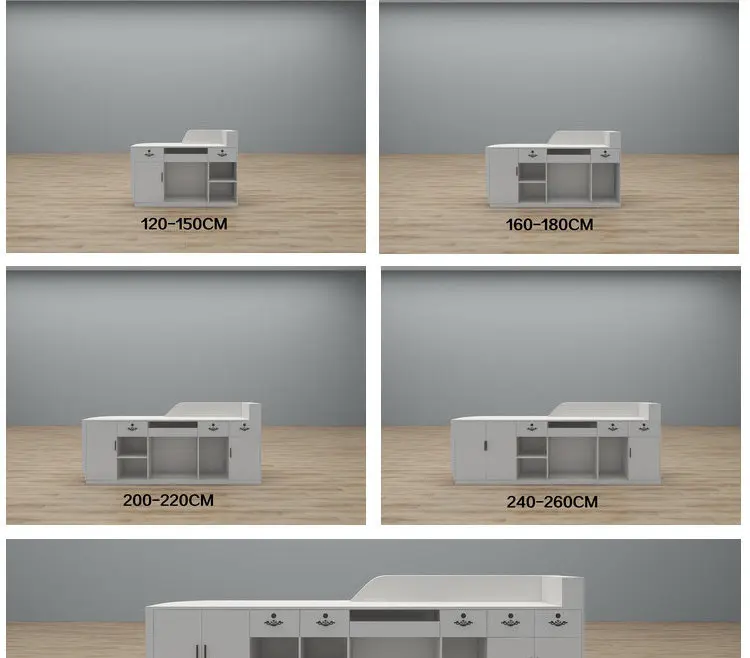 Minimalist Modern Reception Desks Beauty Luxury Salon Unique Wood Reception Desks Organizers Simple Escritorio Office Furniture