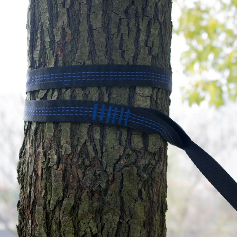 2Pcs High Bearing Capacity Hammock Straps 600lbs Breaking Strength Polyester Hammock Belt Rope 5 Ring Correias De Poliéster