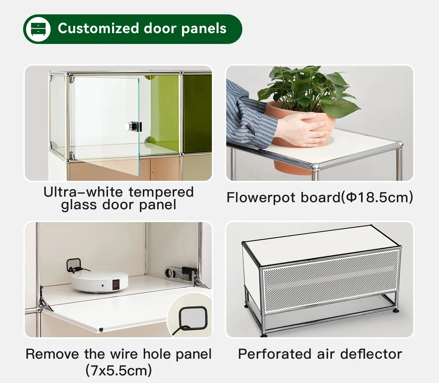 Customized Metal Stainless Steel Storage Cabinet Living Room Cabinets Night Stands Bedroom Furniture Home