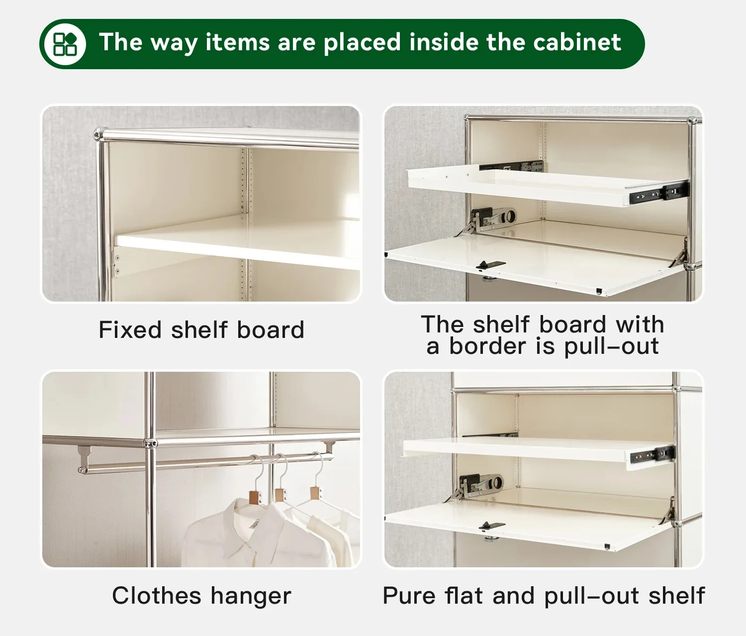 Customized Metal Stainless Steel Storage Cabinet Living Room Cabinets Night Stands Bedroom Furniture Home