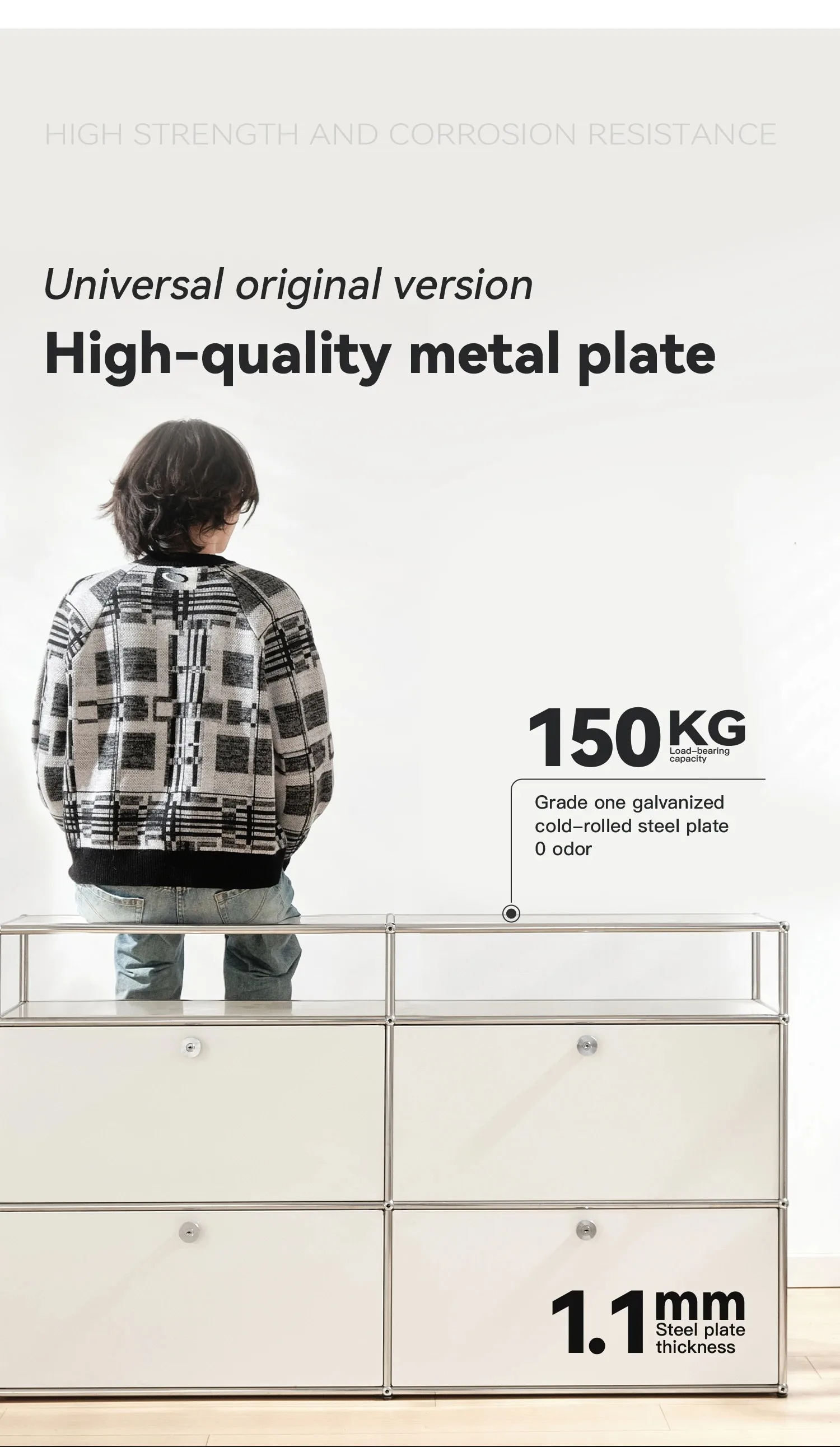 Customized Metal Stainless Steel Storage Cabinet Living Room Cabinets Night Stands Bedroom Furniture Home