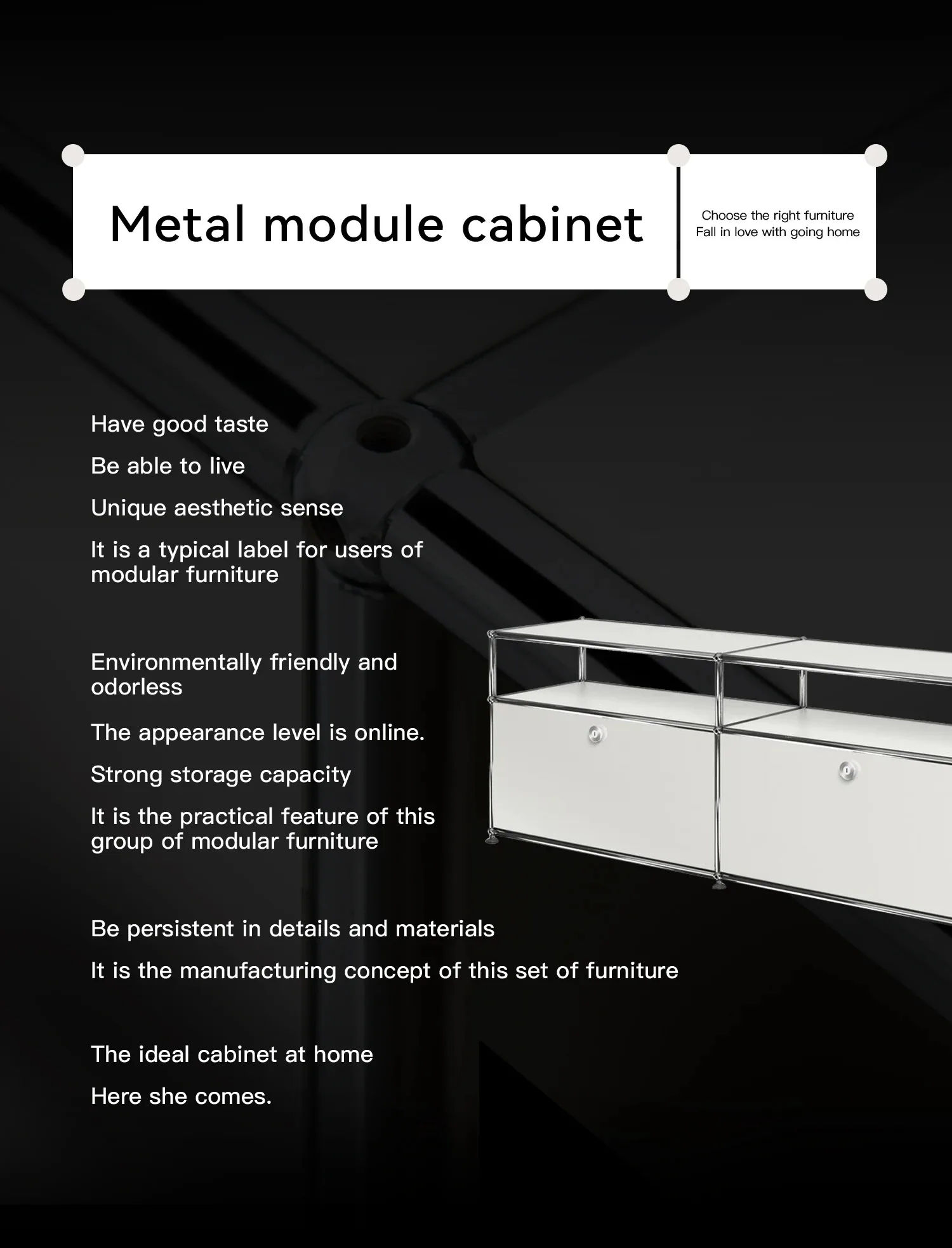 Customized Metal Stainless Steel Storage Cabinet Living Room Cabinets Night Stands Bedroom Furniture Home