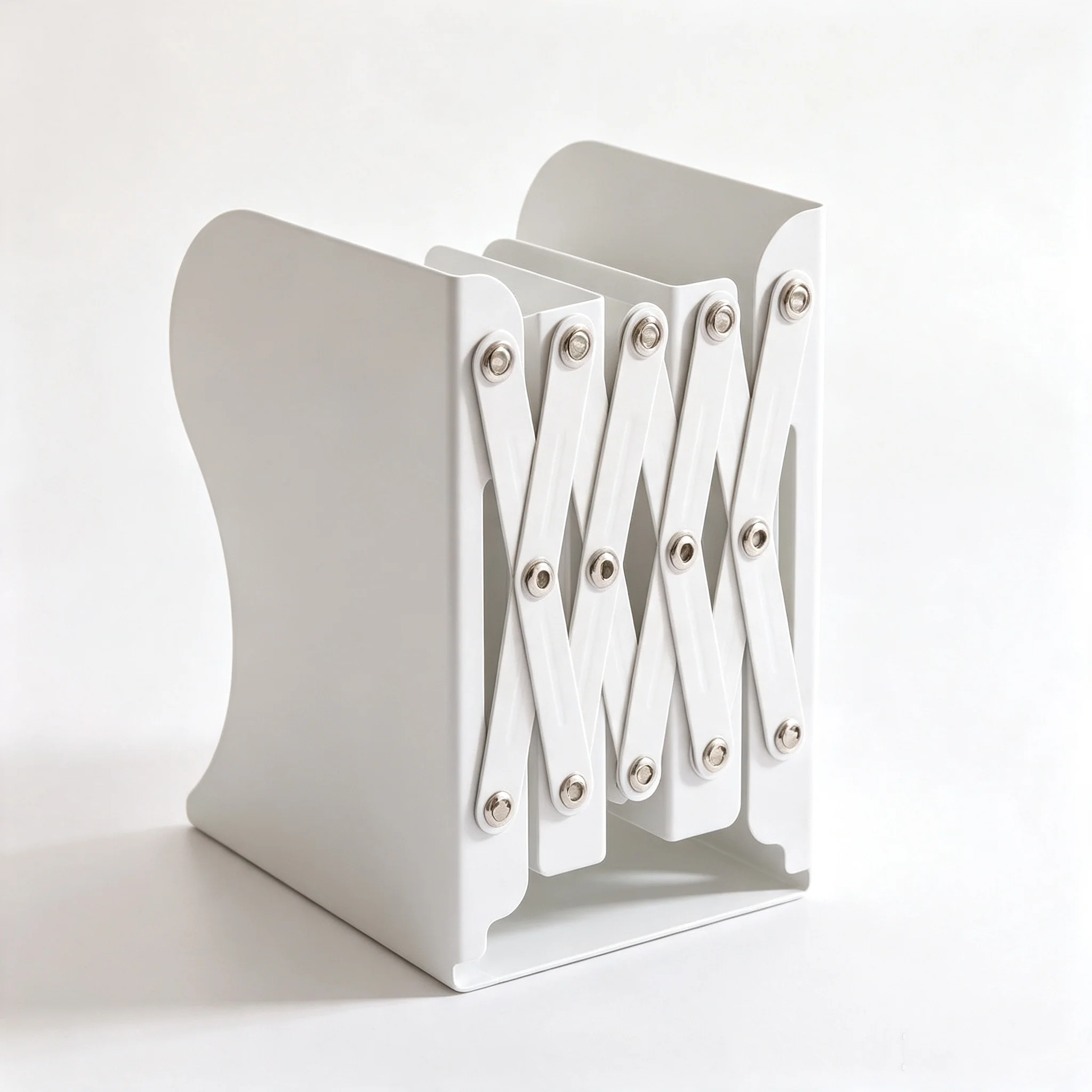 Cross border iron bookshelf with books placed on the table for student storage, and a foldable book stand with a bookshelf for h