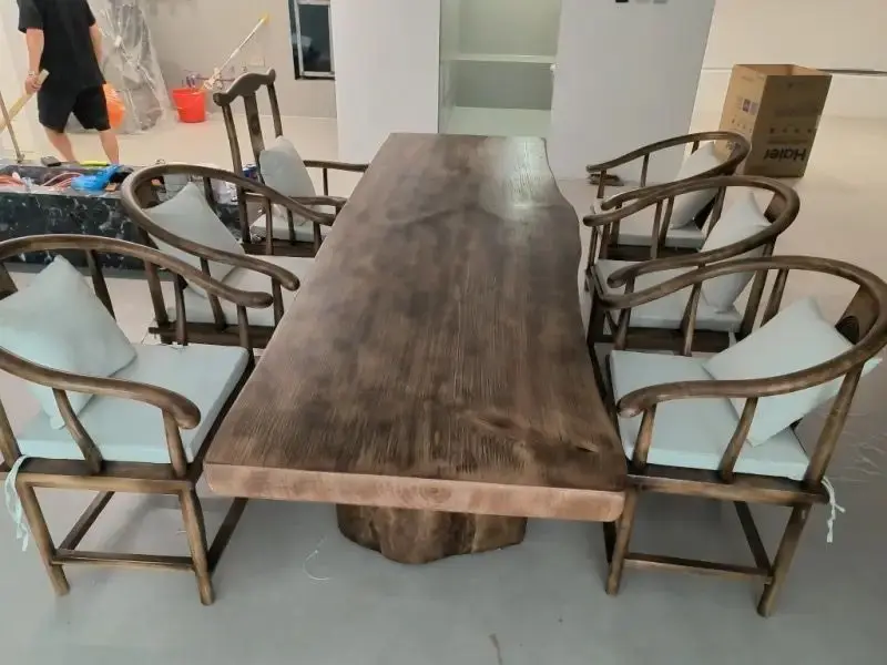 Restaurant Minimalist Dining Table Nordic Wooden Living Room Dining Table Kitchen Luxury Modern Tavolo Da Pranzo Home Furniture