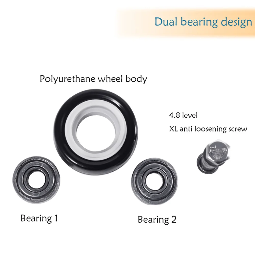 1.5-5 Inch Polyurethane Swivel Caster M6/M8-M12 Screw For Furniture Wheel Caster Wheels 360° Caster Wheel Industrial With Brake