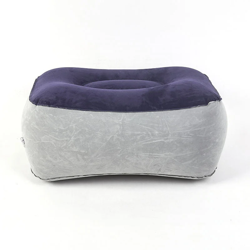 1-Piece Inflatable Footrest Pad for Home Travel And Work Portable Adjustable Backrest Foot Pillow