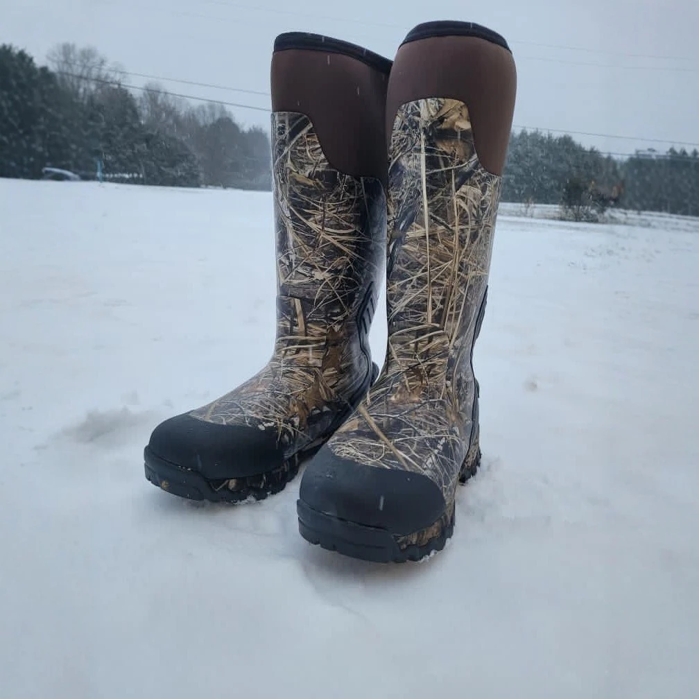 Outdoor men's camouflage tactical boots long tube warm winter outdoor