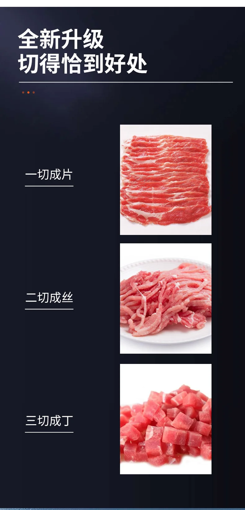 220V 850W single hole meat slicer, electric commercial stainless steel slicer
