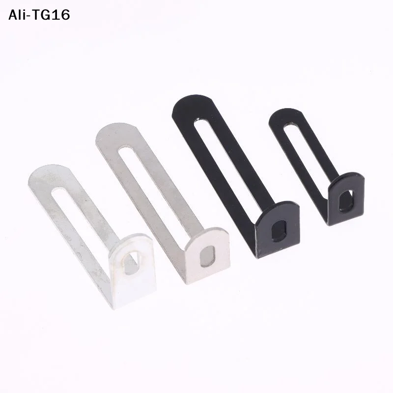 【Y6】10Pcs Hardware Accessories Black & Silver L-shaped Adjustable Angle Brackets Suitable For Furniture Anti Tilt Bookshelves