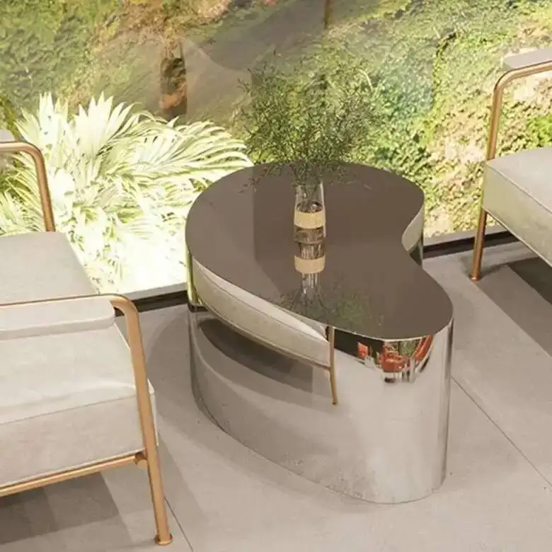 Metal Luxury Coffee Table Decoration Living Room Designer Side Table Moving Standing Nordic Couchtisch Lounge Suite Furniture