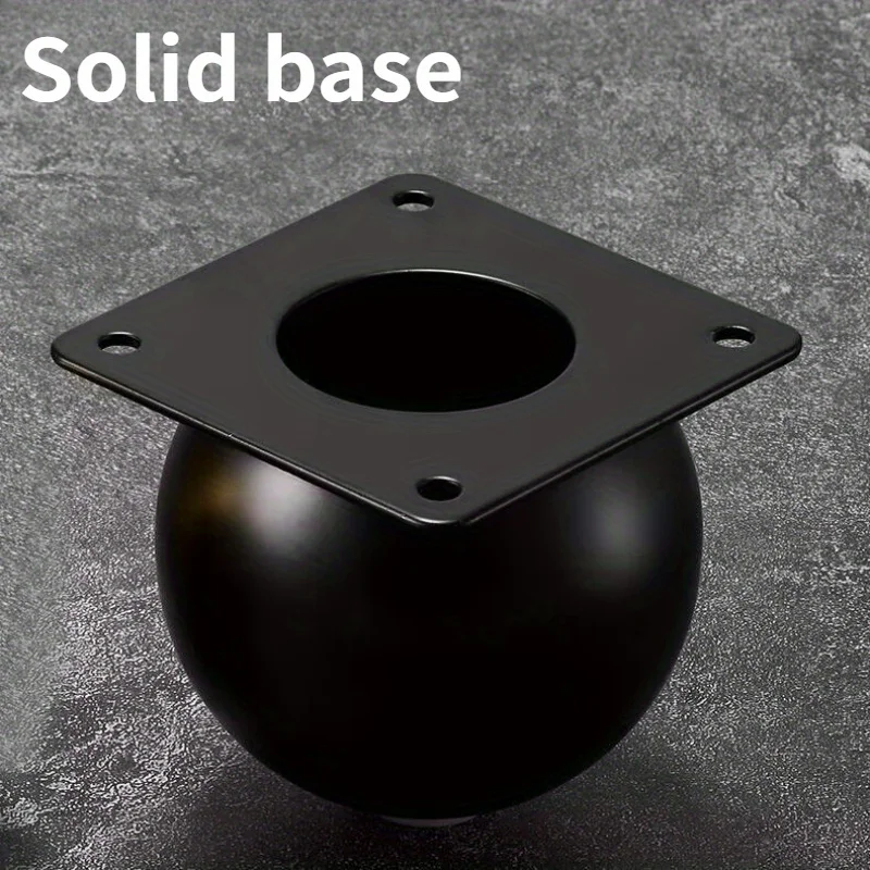 4/8Pcs Metal Furniture Legs - Polished Heavy-Duty Round Table Legs 10cm, Suitable for Sofas, TV Stands, Coffee Bedside Table