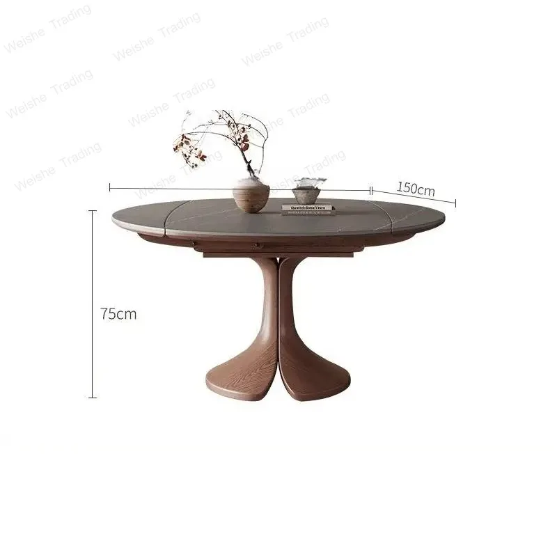 Design Nordic Wood Dining Tables Wood Marble High Oak Home Round Dining Tables Kitchen Extendable Furniture