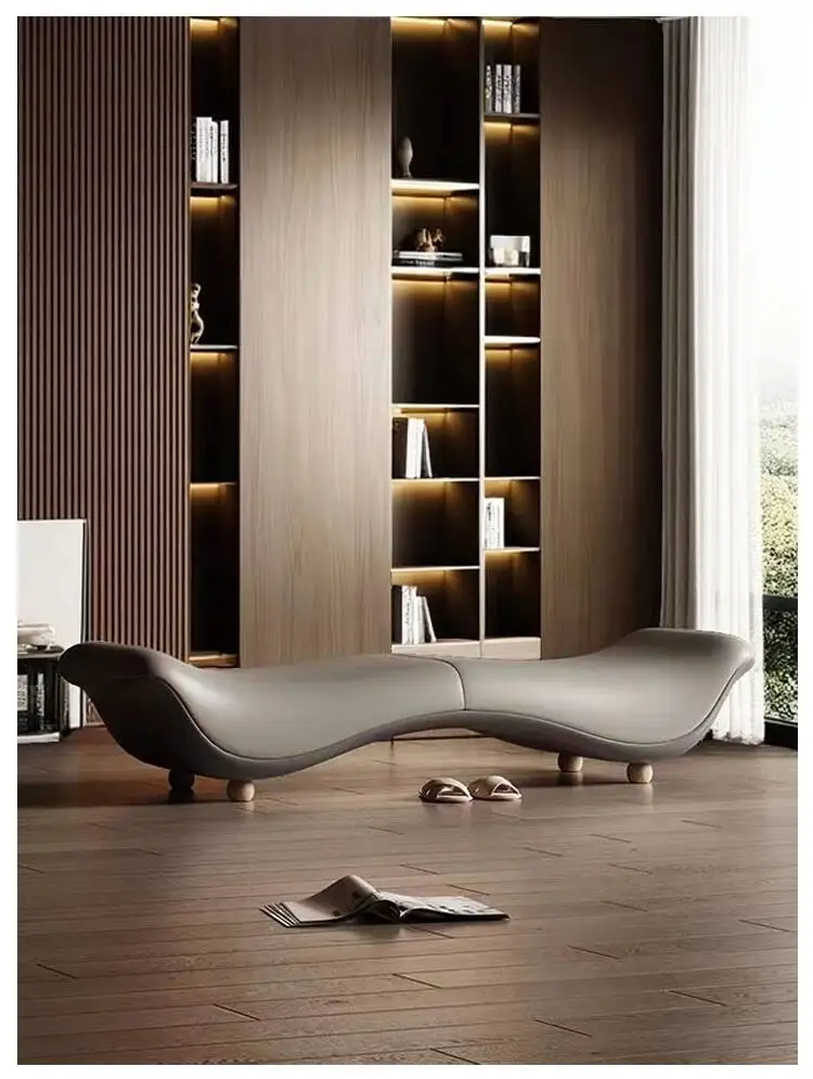 Clothing modern Light Cloakroom Luxury Minimalist Sofa Store Long Bench Living Shoe Room Bench Couple Fun Bedroom Bed End Bench