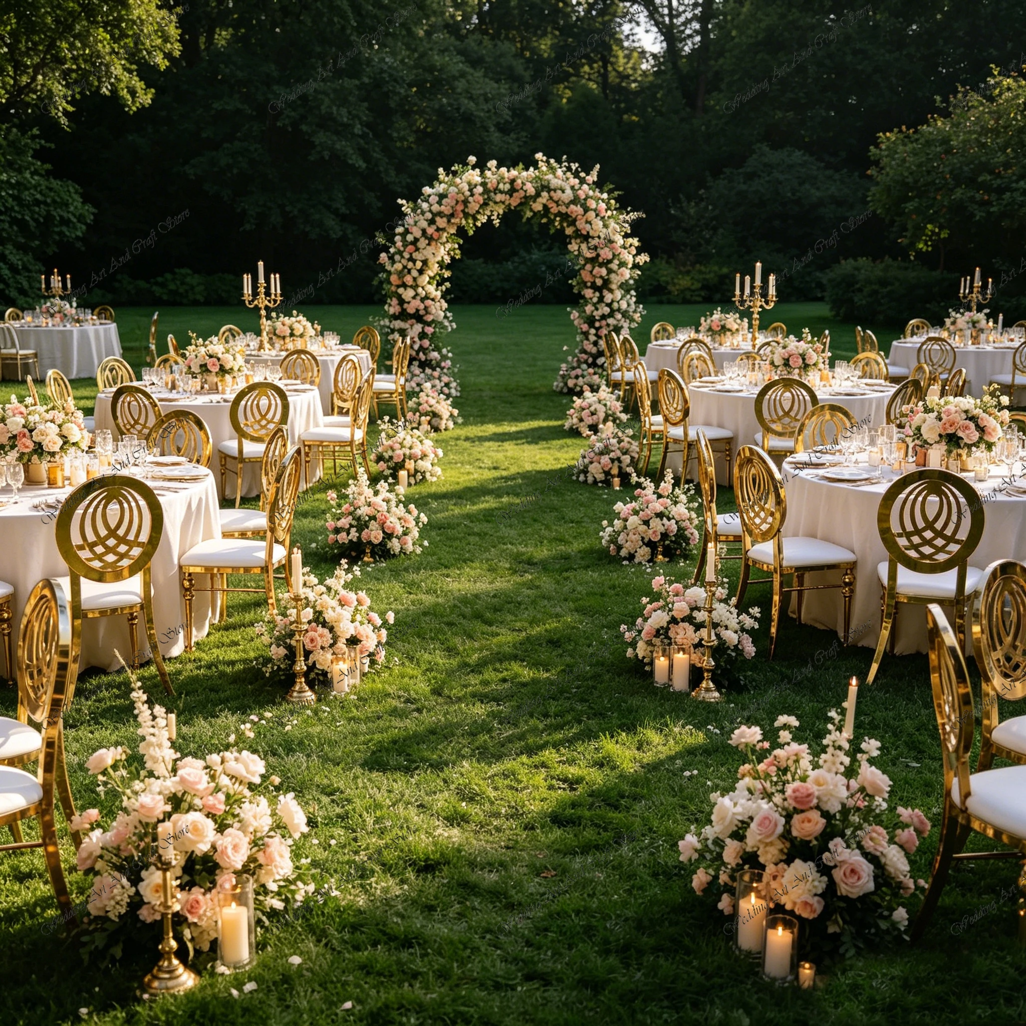 36pcs f30 Round Back Chair Gold Stainless Steel Wedding Chair with White Cushion Hotel Stackable Banquet Dining Chair ivy1092