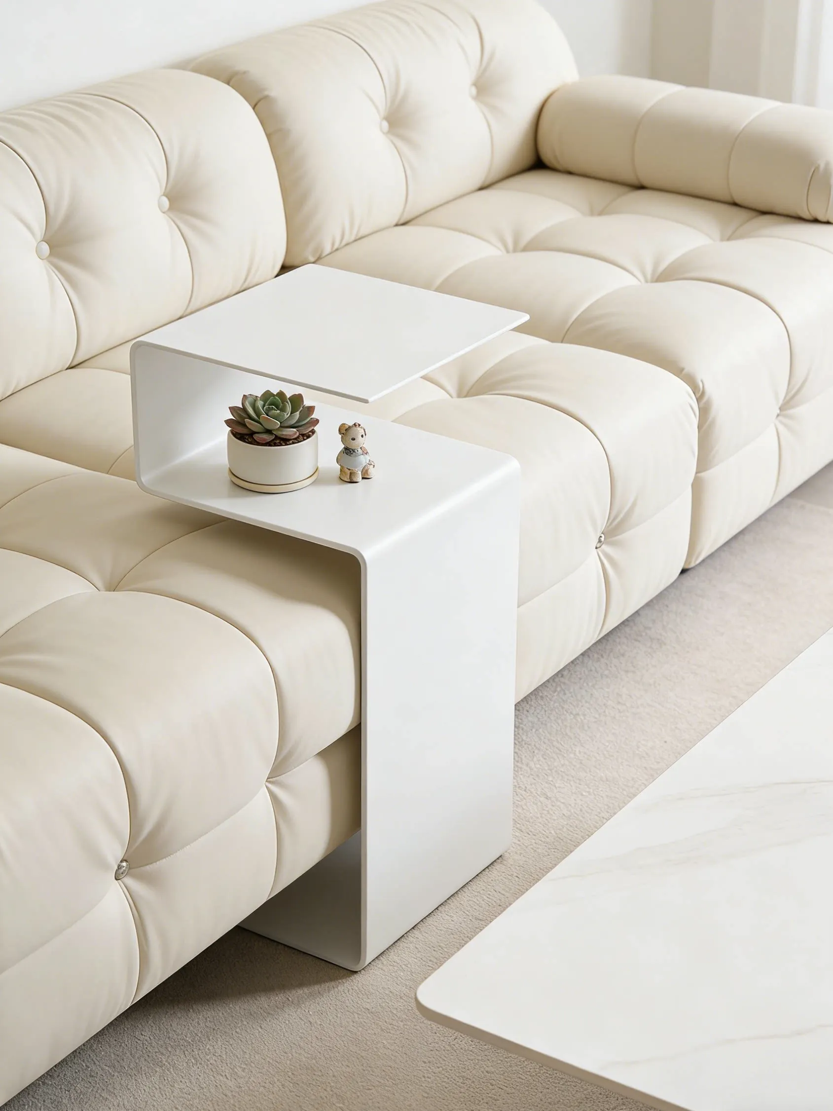 End Tables Mini hotel furniture Stainless steel living room simple and light luxury coffee table creative Nordic small table