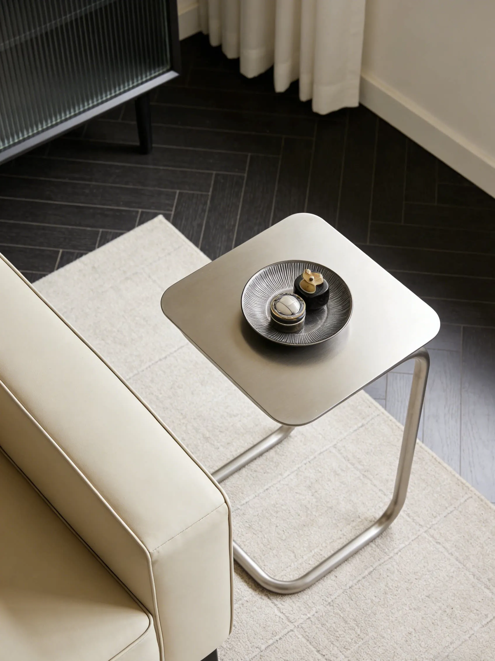 End Tables Mini hotel furniture Stainless steel living room simple and light luxury coffee table creative Nordic small table