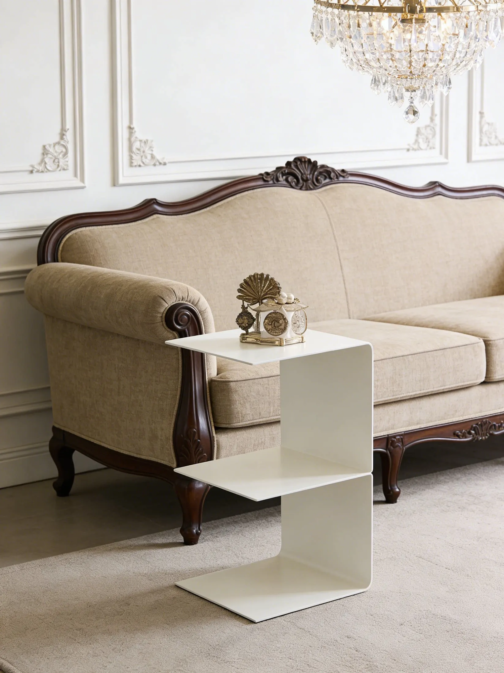 End Tables Mini hotel furniture Stainless steel living room simple and light luxury coffee table creative Nordic small table