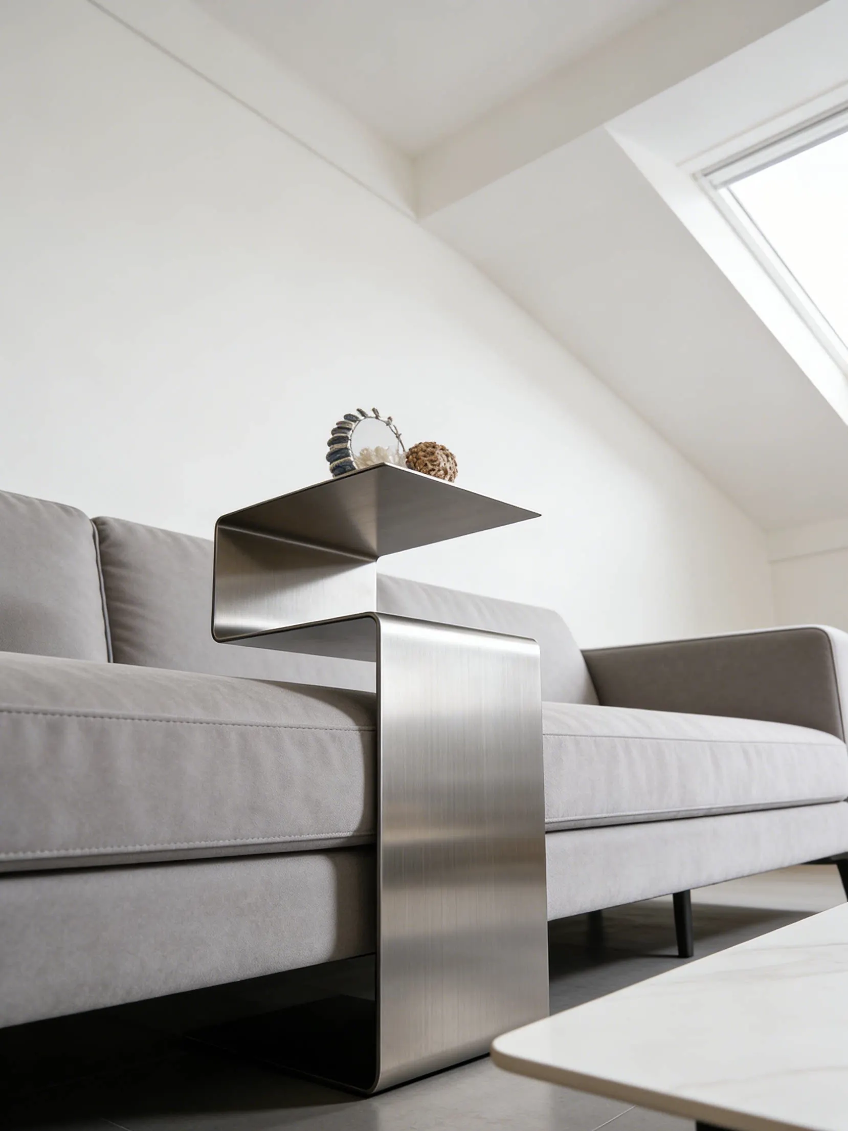 End Tables Mini hotel furniture Stainless steel living room simple and light luxury coffee table creative Nordic small table