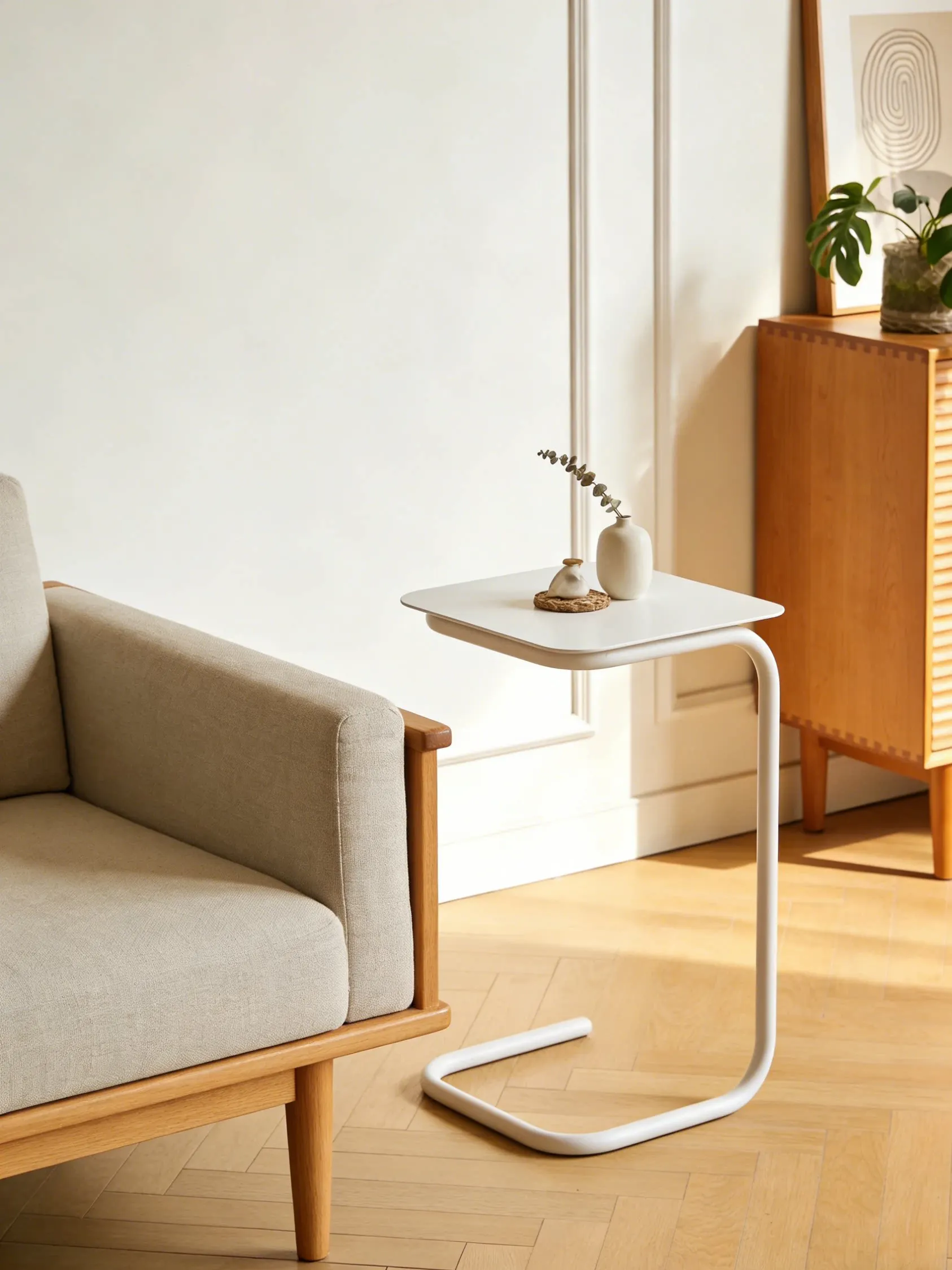 End Tables Mini hotel furniture Stainless steel living room simple and light luxury coffee table creative Nordic small table