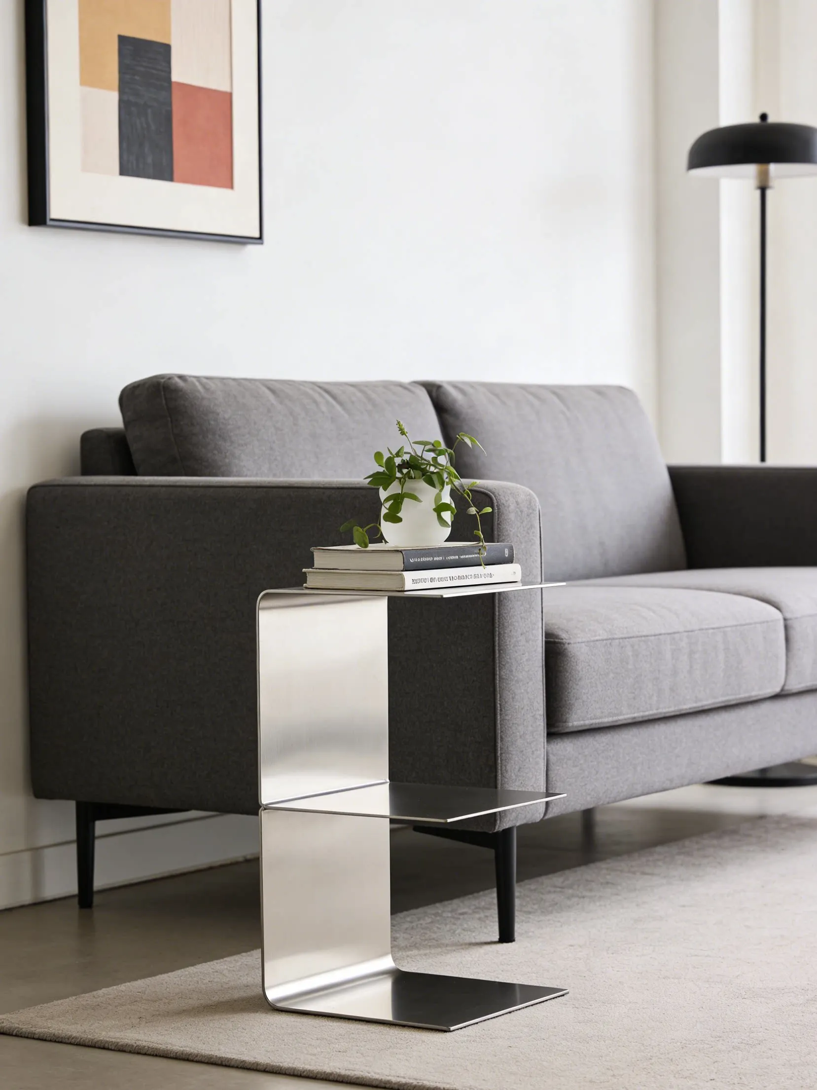 End Tables Mini hotel furniture Stainless steel living room simple and light luxury coffee table creative Nordic small table
