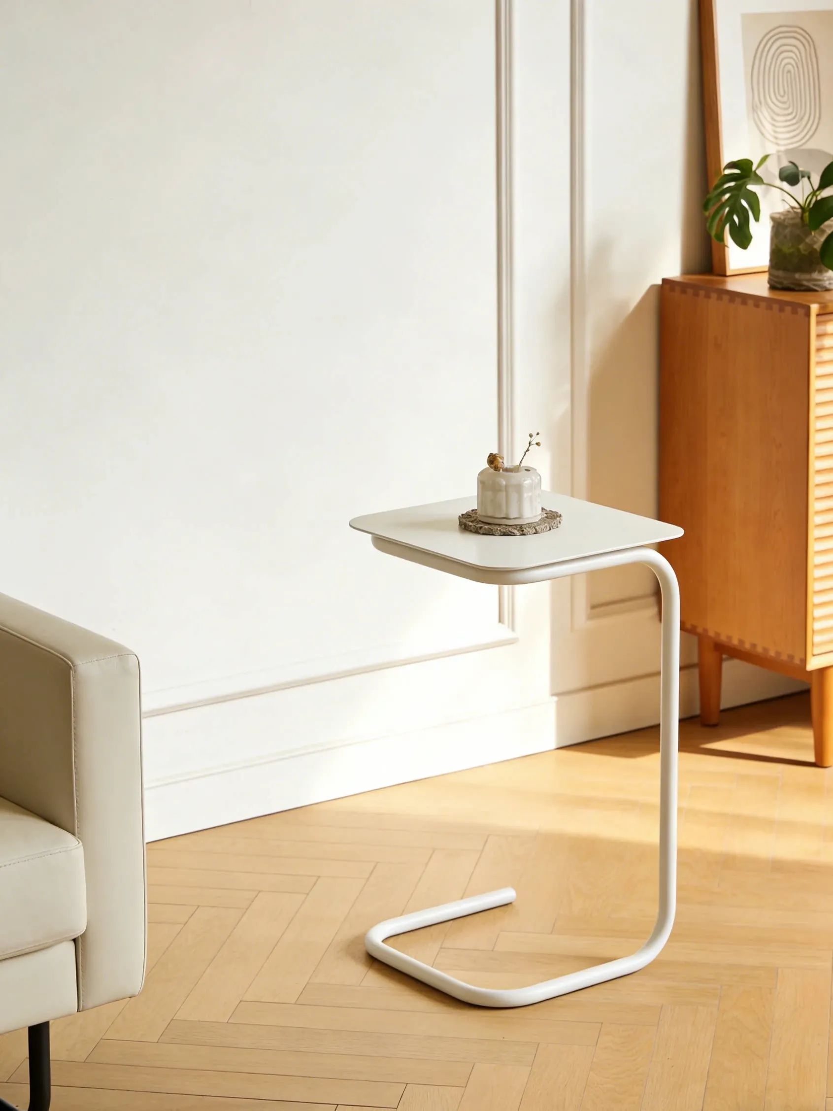End Tables Mini hotel furniture Stainless steel living room simple and light luxury coffee table creative Nordic small table