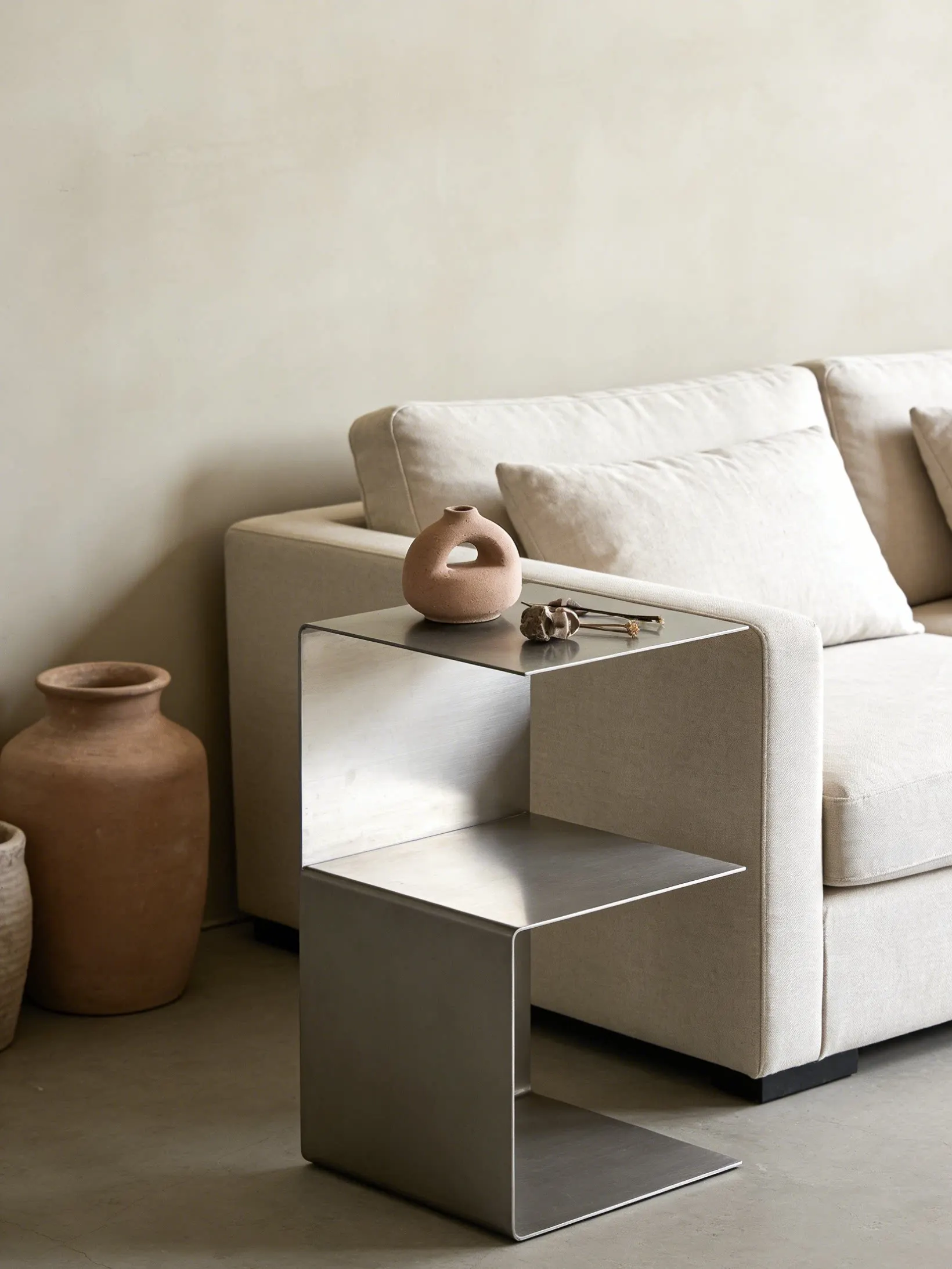 End Tables Mini hotel furniture Stainless steel living room simple and light luxury coffee table creative Nordic small table