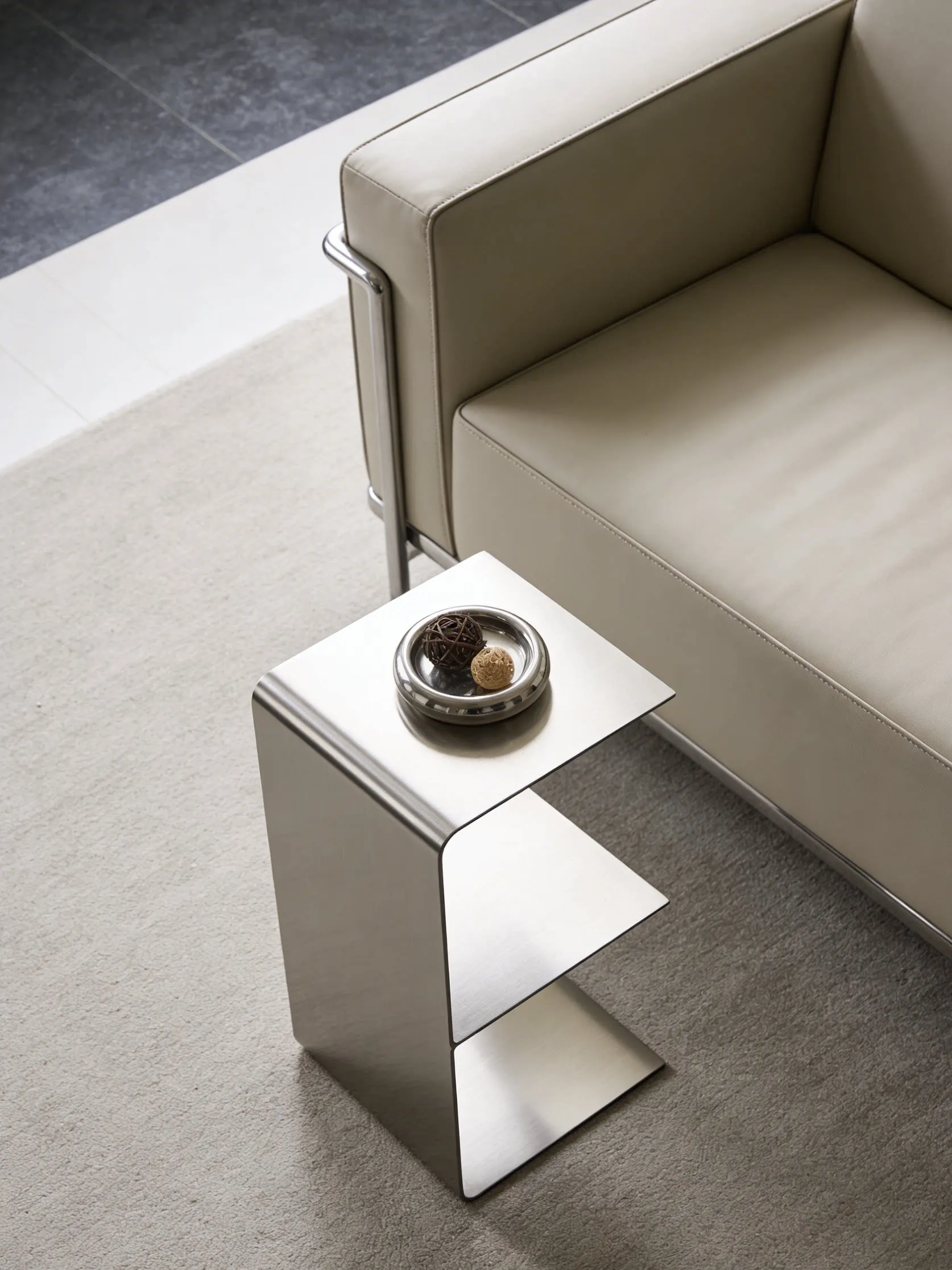 End Tables Mini hotel furniture Stainless steel living room simple and light luxury coffee table creative Nordic small table