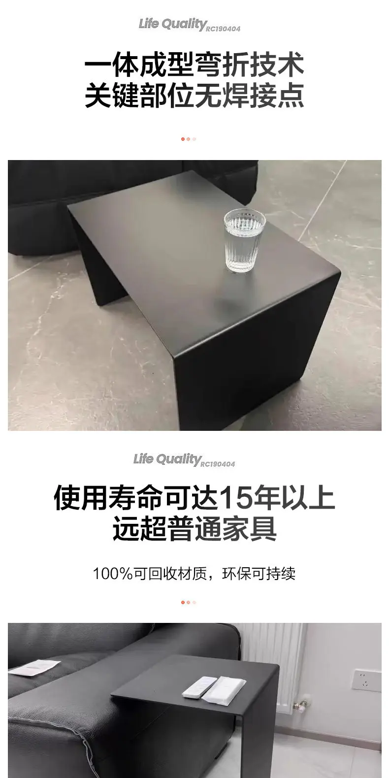 End Tables Mini hotel furniture Stainless steel living room simple and light luxury coffee table creative Nordic small table