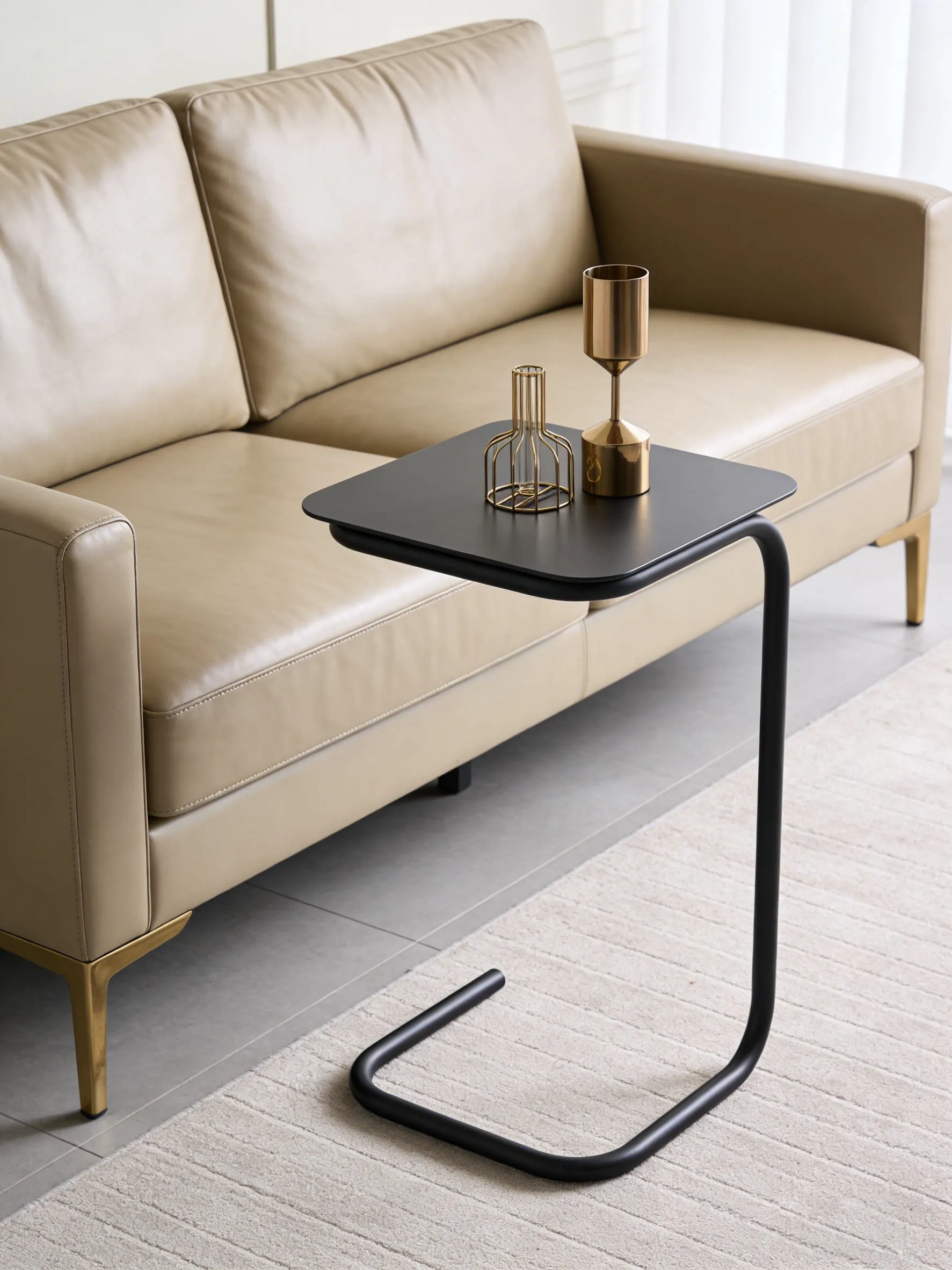 End Tables Mini hotel furniture Stainless steel living room simple and light luxury coffee table creative Nordic small table