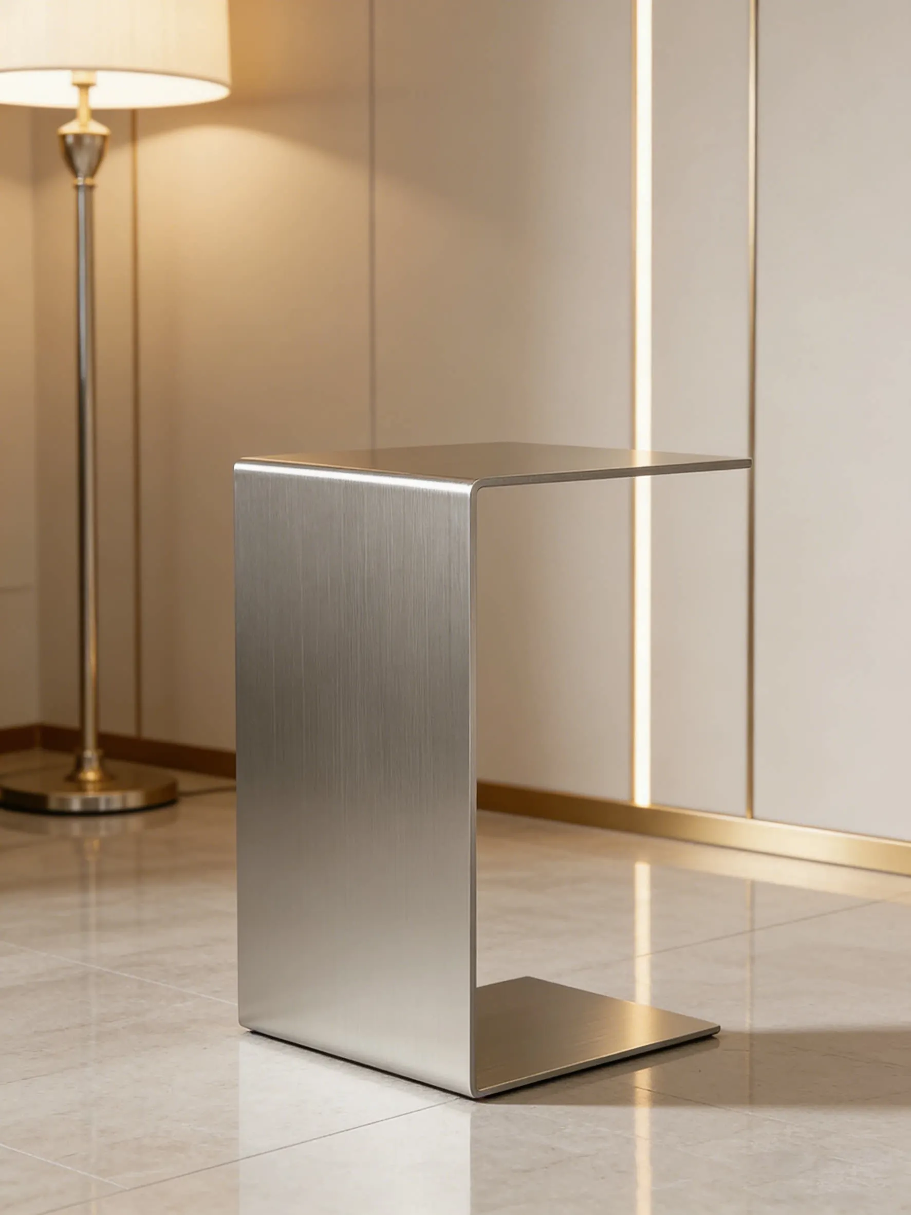 End Tables Mini hotel furniture Stainless steel living room simple and light luxury coffee table creative Nordic small table