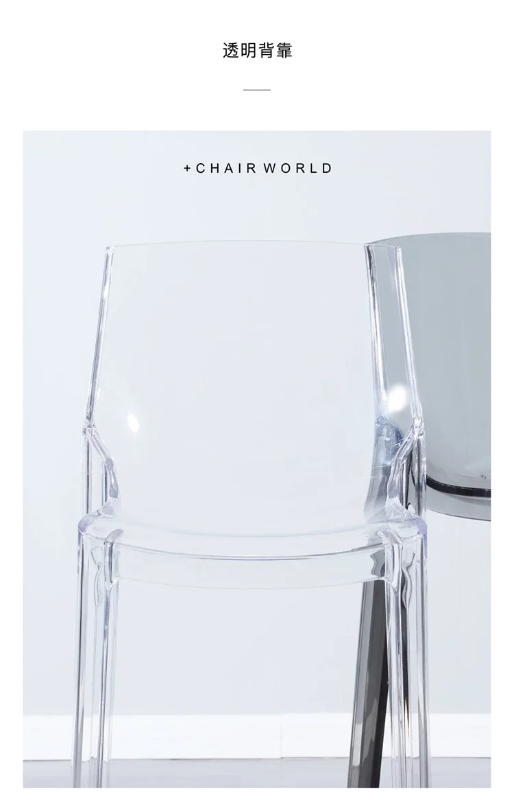 Nordic Bar Chairs Bar Furniture Transparent Barstools Kitchen Furniture Dining Stools Creative Home Furniture Acrylic High Stool