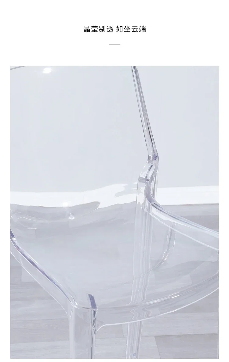 Nordic Bar Chairs Bar Furniture Transparent Barstools Kitchen Furniture Dining Stools Creative Home Furniture Acrylic High Stool
