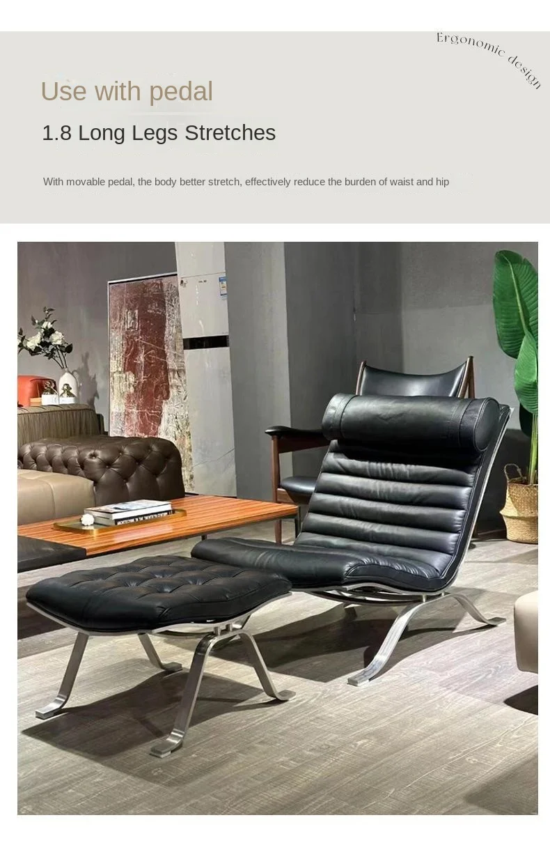 Designer Antique Sofa Chair Minimalist Light Luxury Lazy Leisure Lounge Chair for Living Room