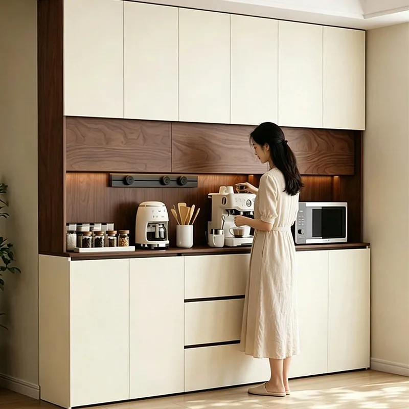 Customized Honeycomb Aluminum All-Aluminum Alloy Sideboard, Wall-Mounted Integrated Storage Cabinet, Tea Cabinet, Wine Cabinet