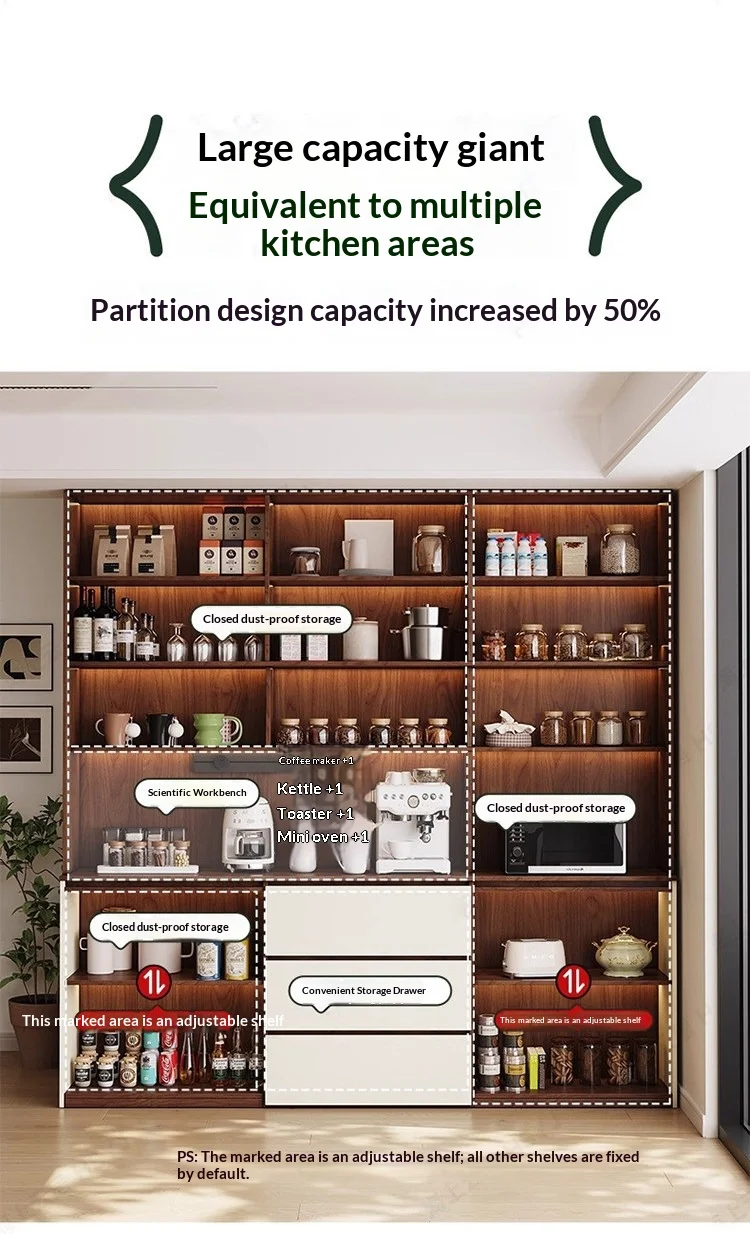 Customized Honeycomb Aluminum All-Aluminum Alloy Sideboard, Wall-Mounted Integrated Storage Cabinet, Tea Cabinet, Wine Cabinet