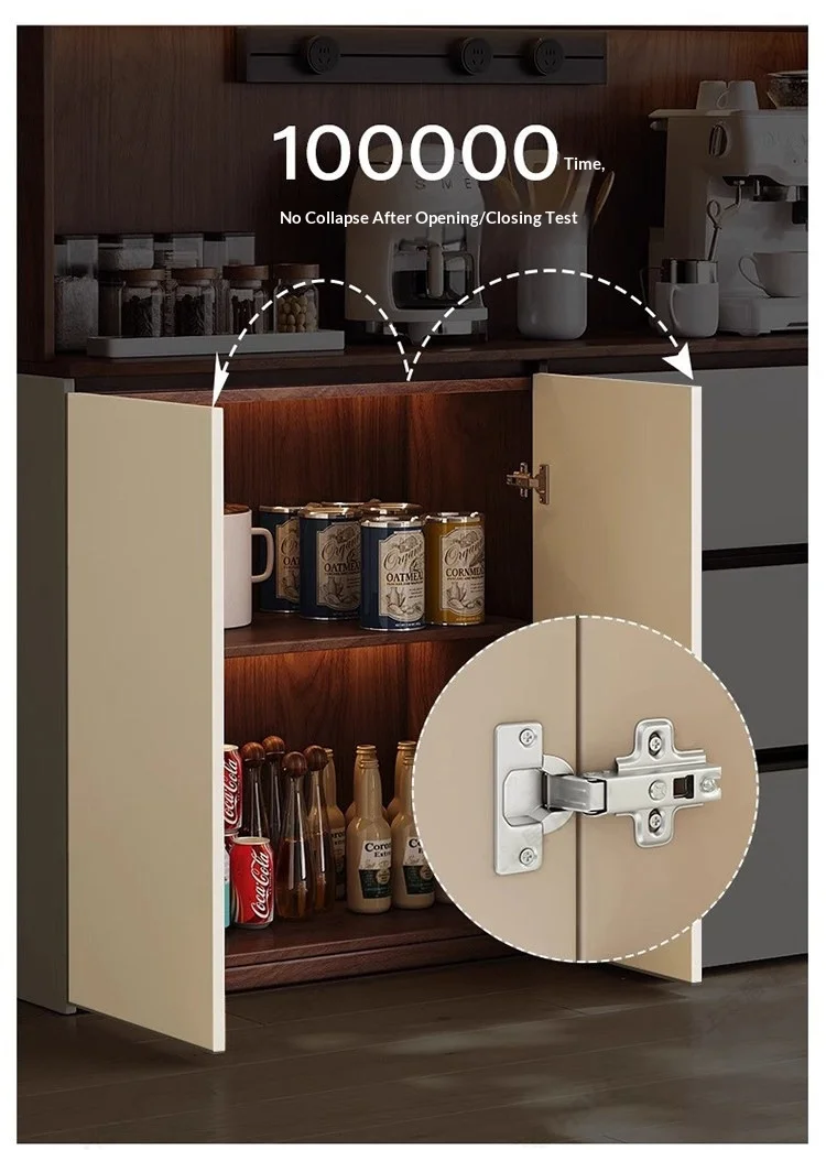 Customized Honeycomb Aluminum All-Aluminum Alloy Sideboard, Wall-Mounted Integrated Storage Cabinet, Tea Cabinet, Wine Cabinet