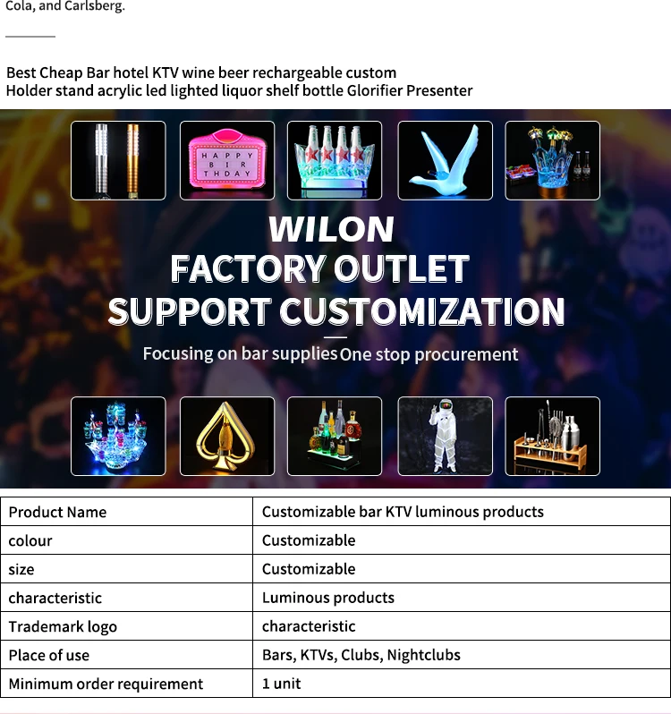 New Illuminated Swan Bottle Presenter Nightclub Bar Party White Gray Goose Vodka Display Rechargeable Light Emitting Diode
